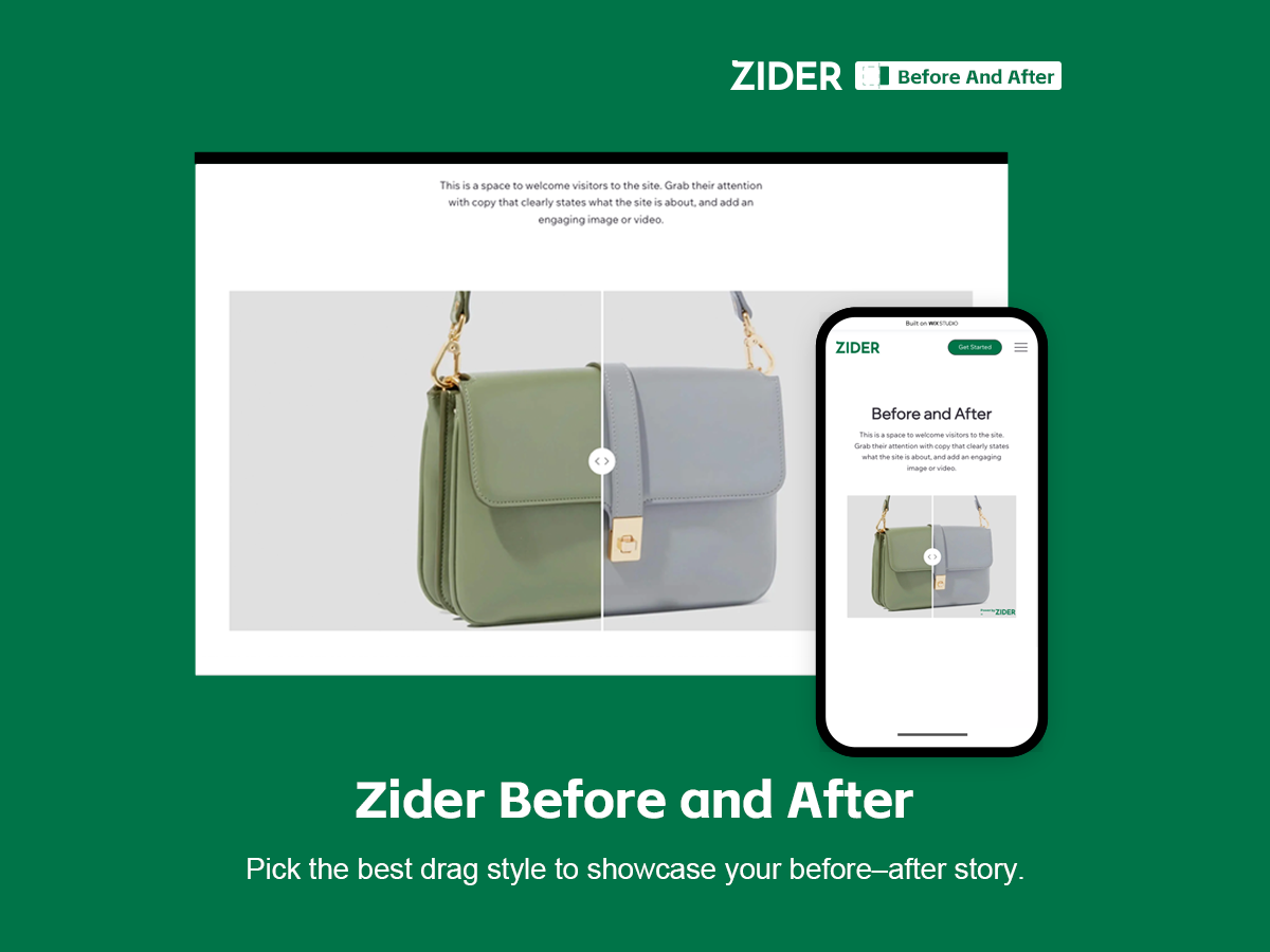 Before & After for Wix – Simple Introduction